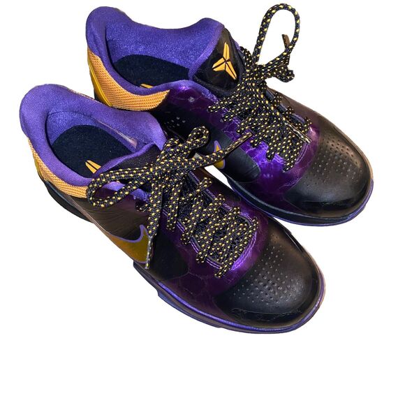 Nike Zoom Kobe 5 Protro Sneaker GS Size 5Y‎ Black LAKERS Basketball 386647-071 - Picture 1 of 12